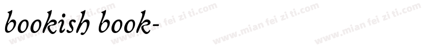 bookish book字体转换